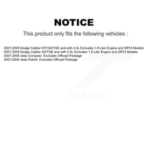 Load image into Gallery viewer, 2007-2009 Dodge Caliber  , 2007-2009 Dodge Caliber  , 2007-2009 Jeep Compass  , 2007-2009 Jeep Patriot  Front and Rear Suspension Strut Coil Spring Assembly Kit