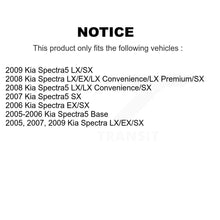 Charger l&#39;image dans la galerie, 2009 Kia Spectra , 2009 Kia Spectra5 , 2008 Kia Spectra , 2008 Kia Spectra5 , 2007 Kia Spectra , 2007 Kia Spectra5 , 2006 Kia Spectra , 2005 Kia Spectra , 2005-2006 Kia Spectra5  Front and Rear Suspension Strut Coil Spring Assembly Kit