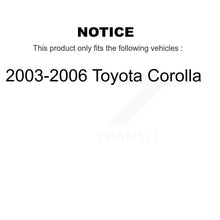 Charger l&#39;image dans la galerie, 2003-2006 Toyota Corolla  Front and Rear Suspension Strut Coil Spring Assembly Kit