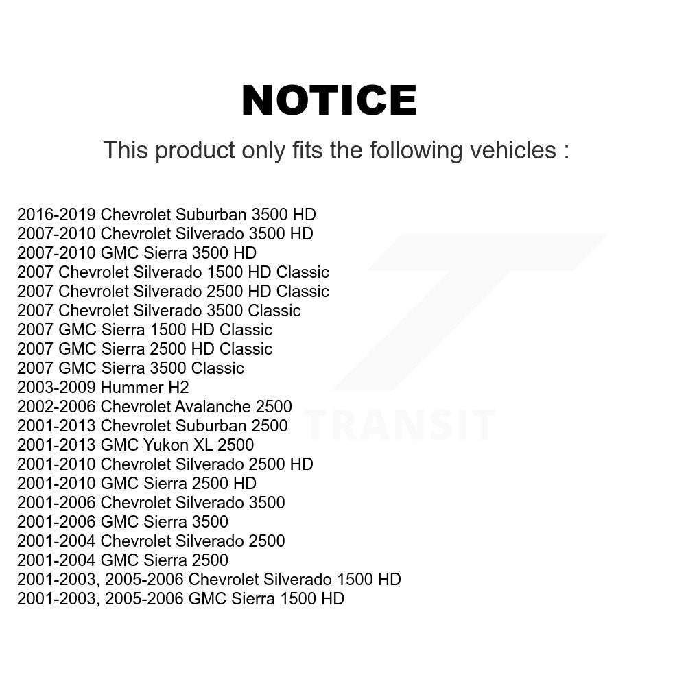 Front Tie Rod End & Boot Kit For Chevrolet GMC Sierra 2500 HD Silverado 3500 Classic H2 KTB-100006