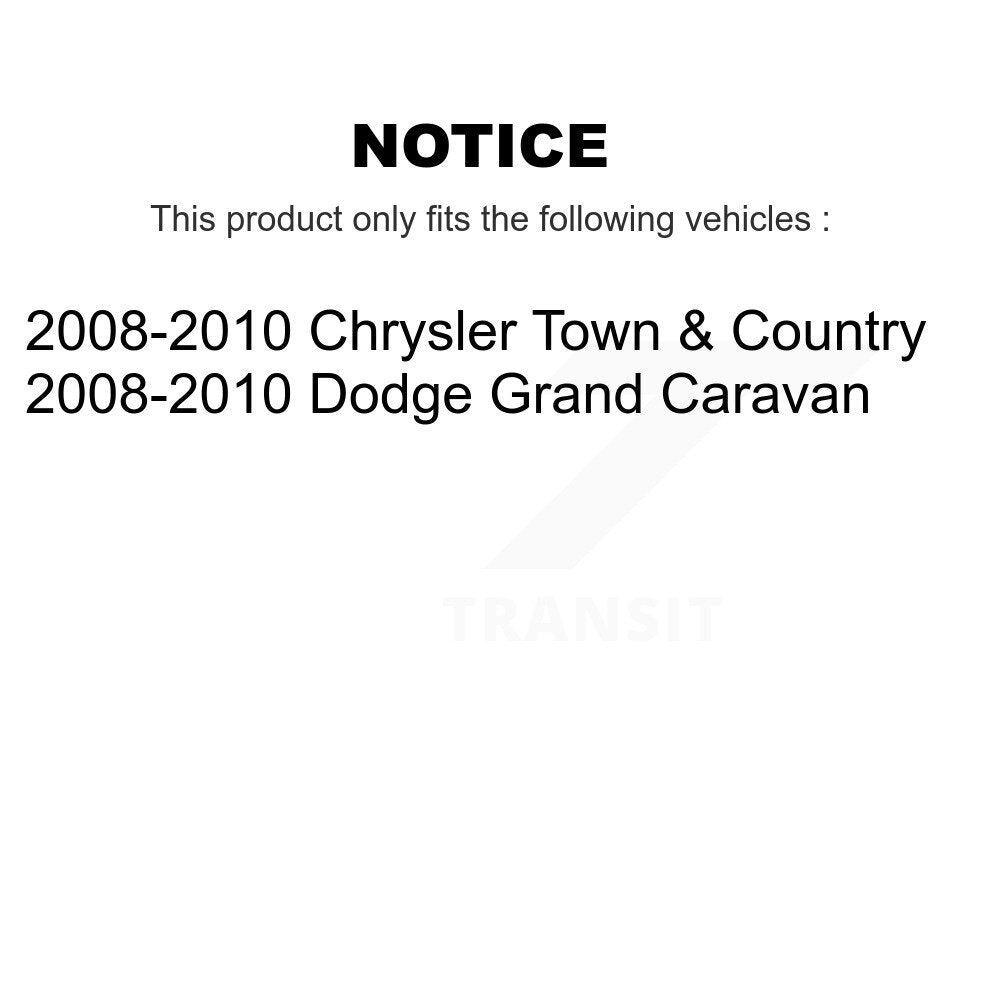 Front Tie Rod End & Boot Kit For 2008-2010 Dodge Grand Caravan Chrysler Town Country KTB-100010