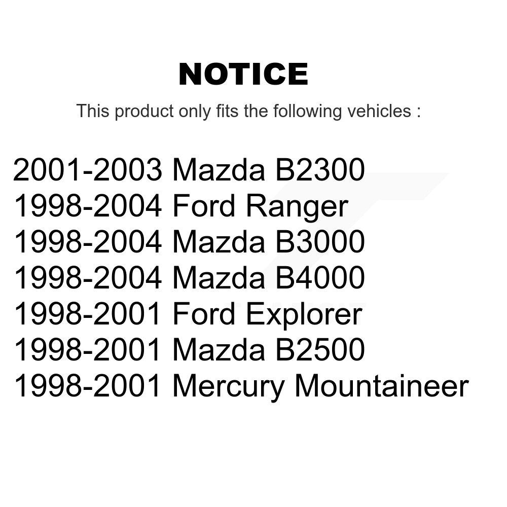 Front Tie Rod End & Boot Kit For Ford Ranger Mazda B4000 Explorer B3000 B2300 B2500 KTB-100027