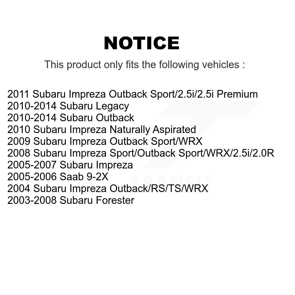 Front Tie Rod End & Boot Kit For Subaru Impreza Outback Legacy Forester Saab 9-2X KTB-100048