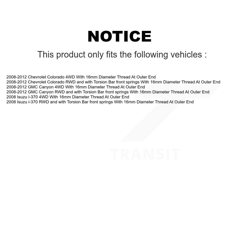 Front Steering Tie Rod End & Boot Kit For Chevrolet Colorado GMC Canyon Isuzu i-370 KTB-100067