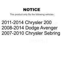 Load image into Gallery viewer, Front Steering Tie Rod End &amp; Boot Kit For Chrysler 200 Dodge Avenger Sebring KTB-100079
