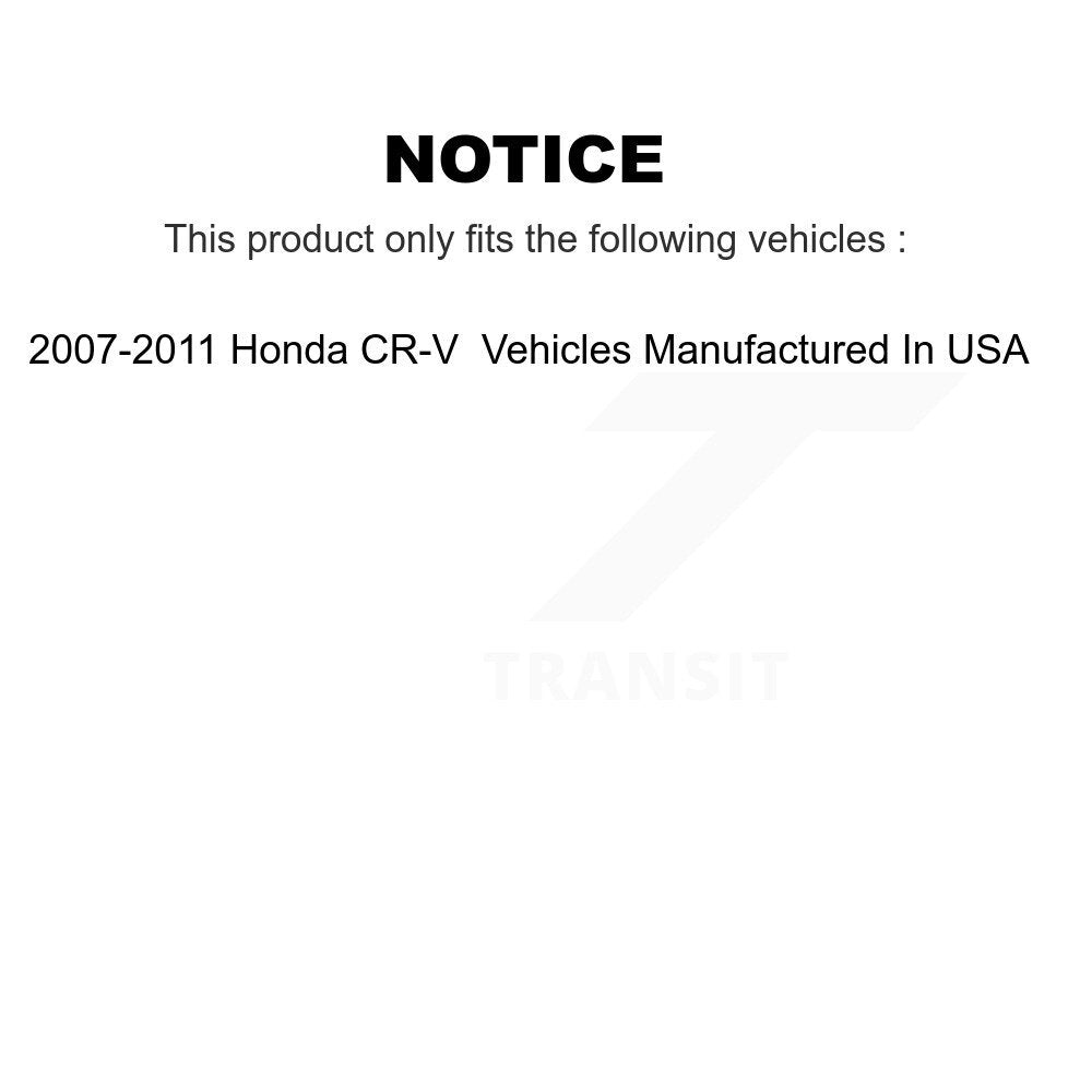 Front Tie Rod End & Boot Kit For 2007-2011 Honda CR-V Vehicles Manufactured In USA KTB-100089