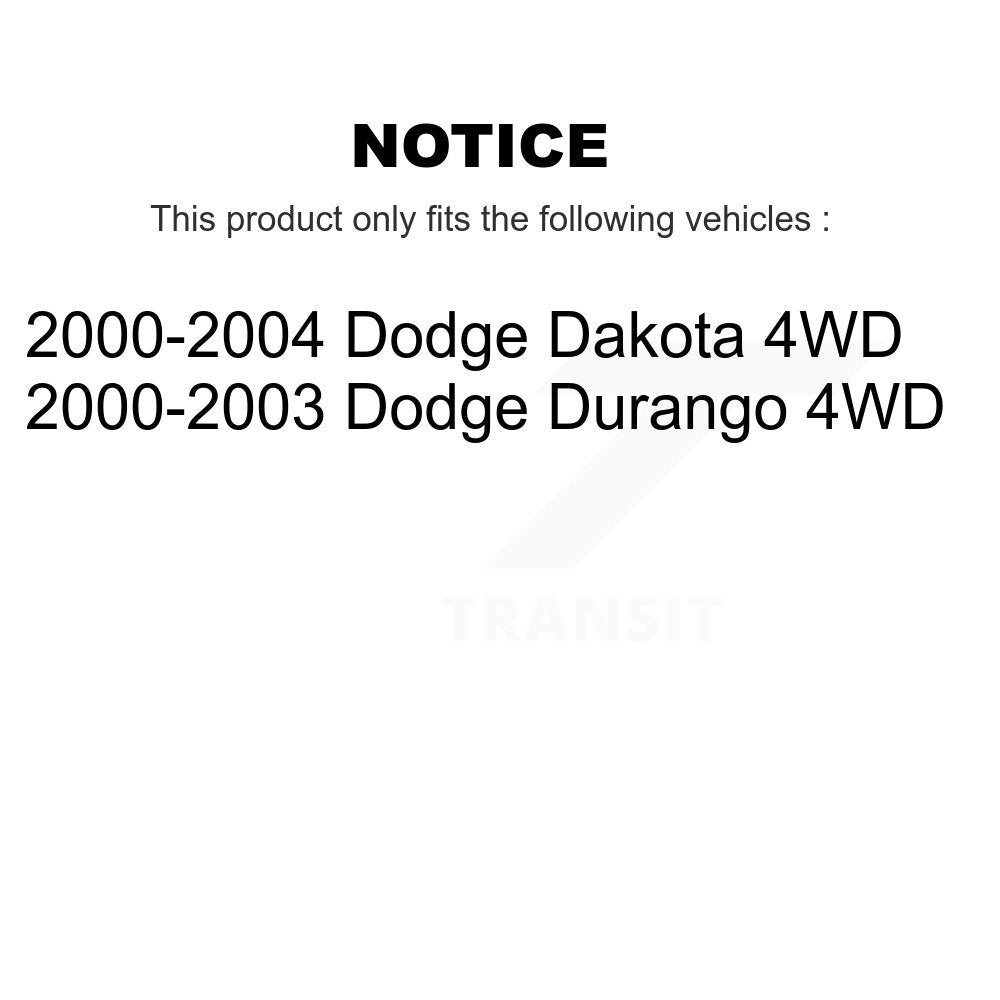 Front Steering Tie Rod End & Boot Kit For Dodge Dakota Durango 4WD KTB-100750