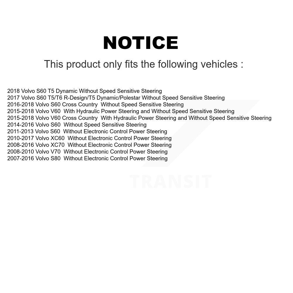 Front Steering Tie Rod End & Boot Kit For Volvo XC60 XC70 S60 V60 S80 Cross Country V70 KTB-100762