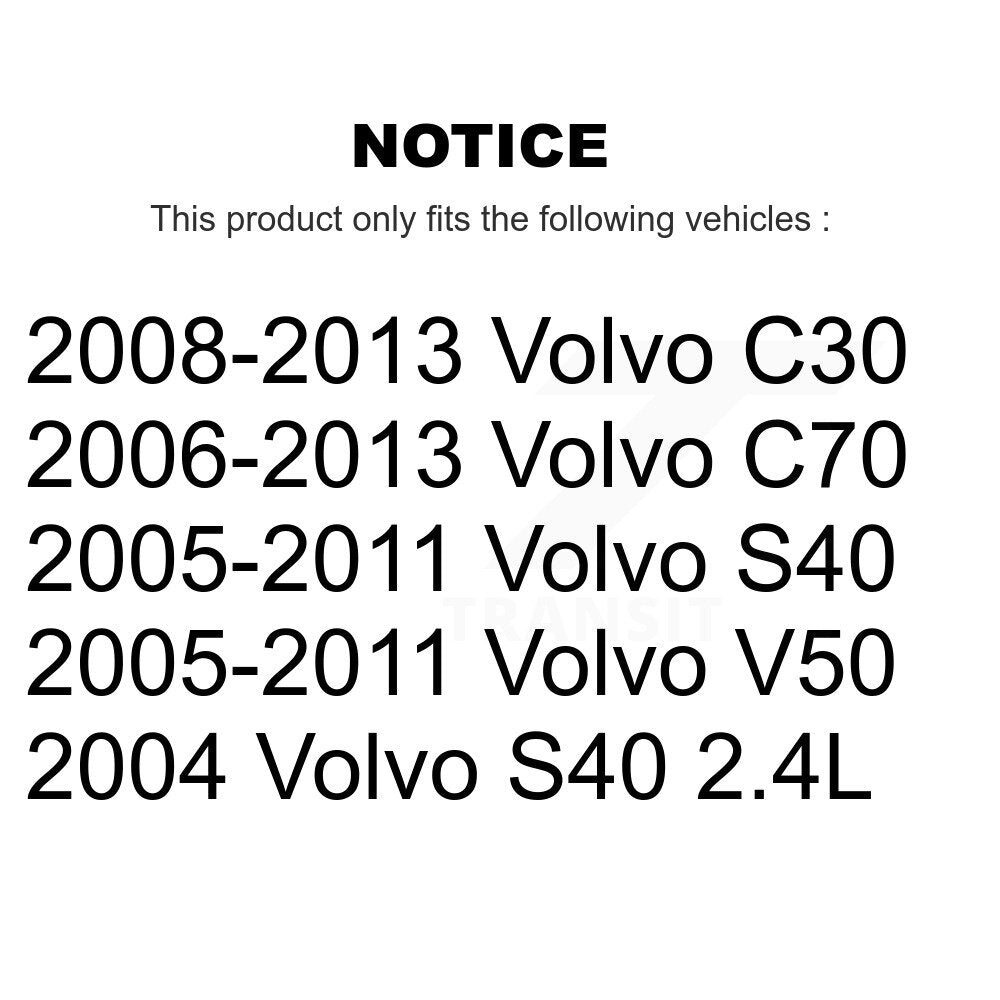 Front Steering Tie Rod End & Boot Kit For Volvo S40 C30 V50 C70 KTB-100825