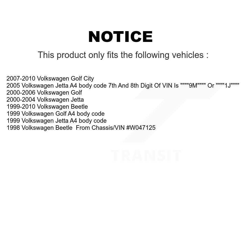 Front Steering Tie Rod End & Boot Kit For Volkswagen Jetta Golf Beetle City KTB-100829