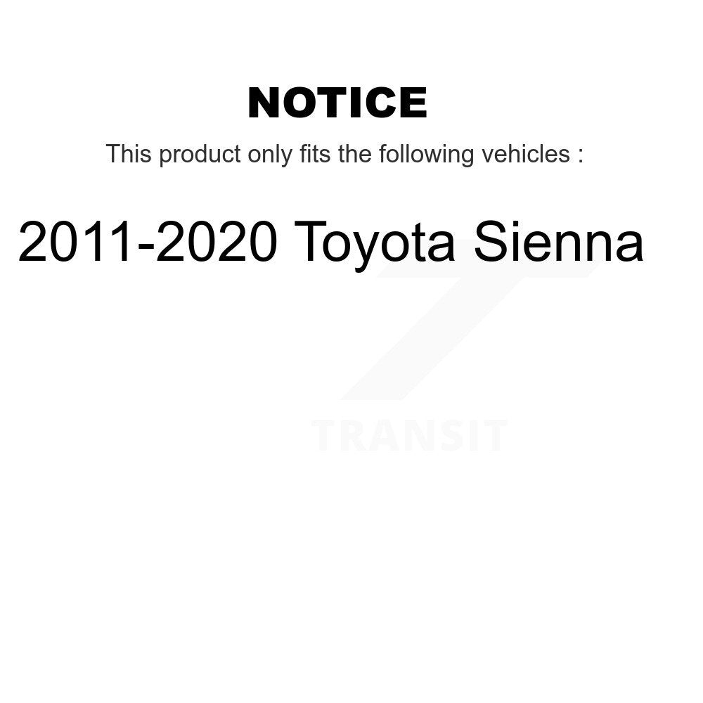 Front Steering Tie Rod End & Boot Kit For 2011-2020 Toyota Sienna KTB-100880