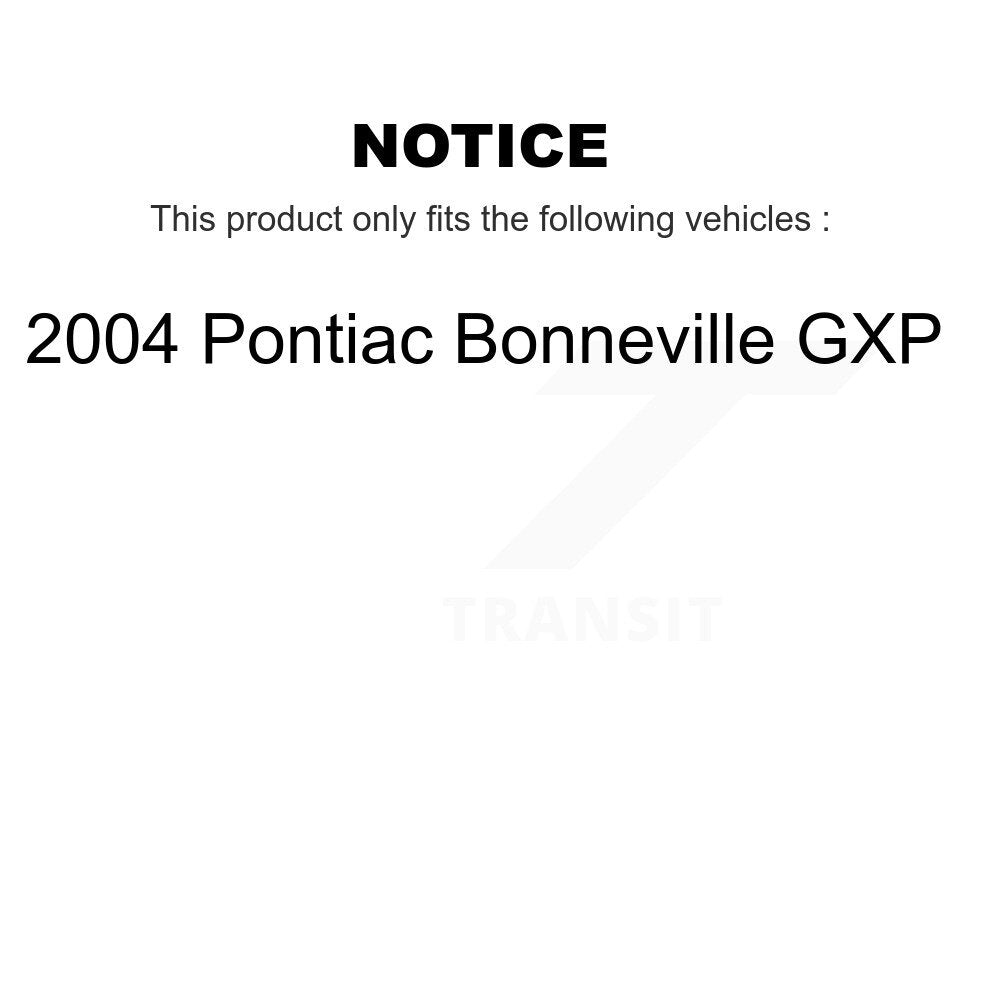 Front Rear Ceramic Brake Pads Kit For 2004 Pontiac Bonneville GXP