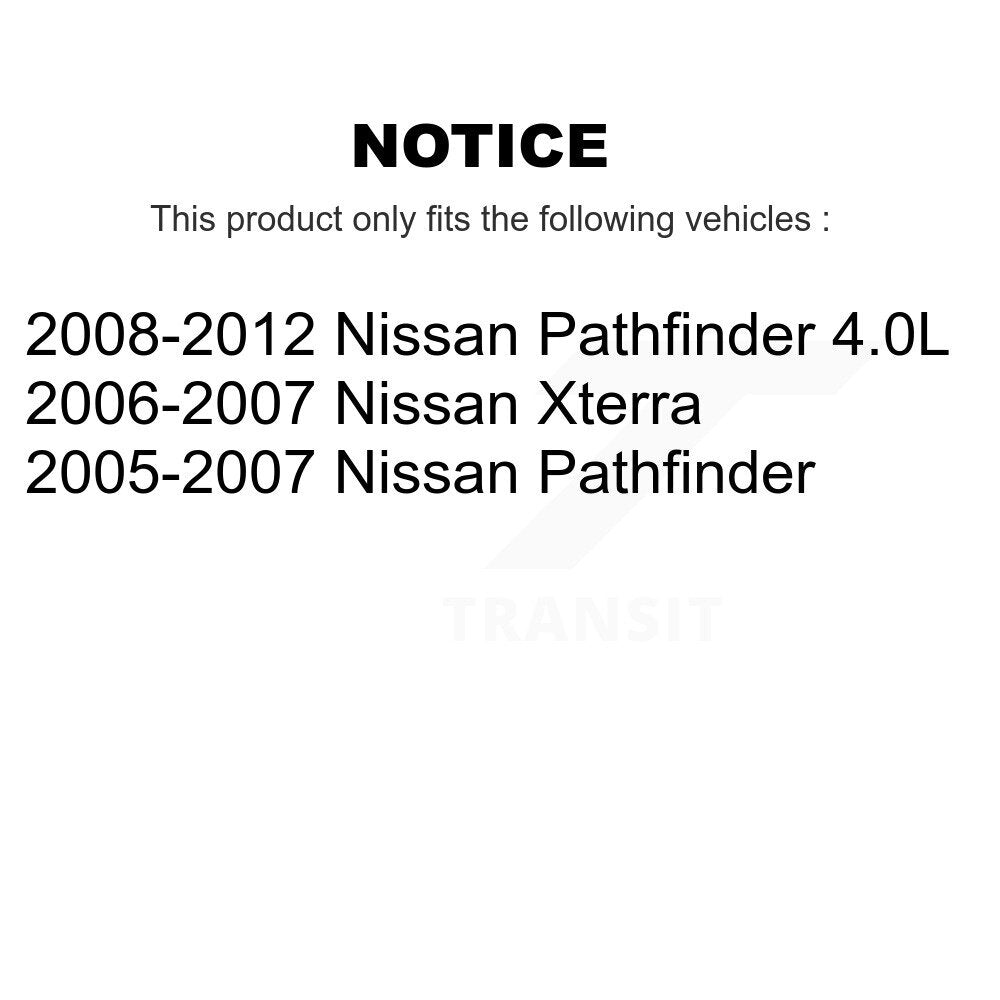 Front Rear Ceramic Brake Pads Kit For Nissan Pathfinder Xterra