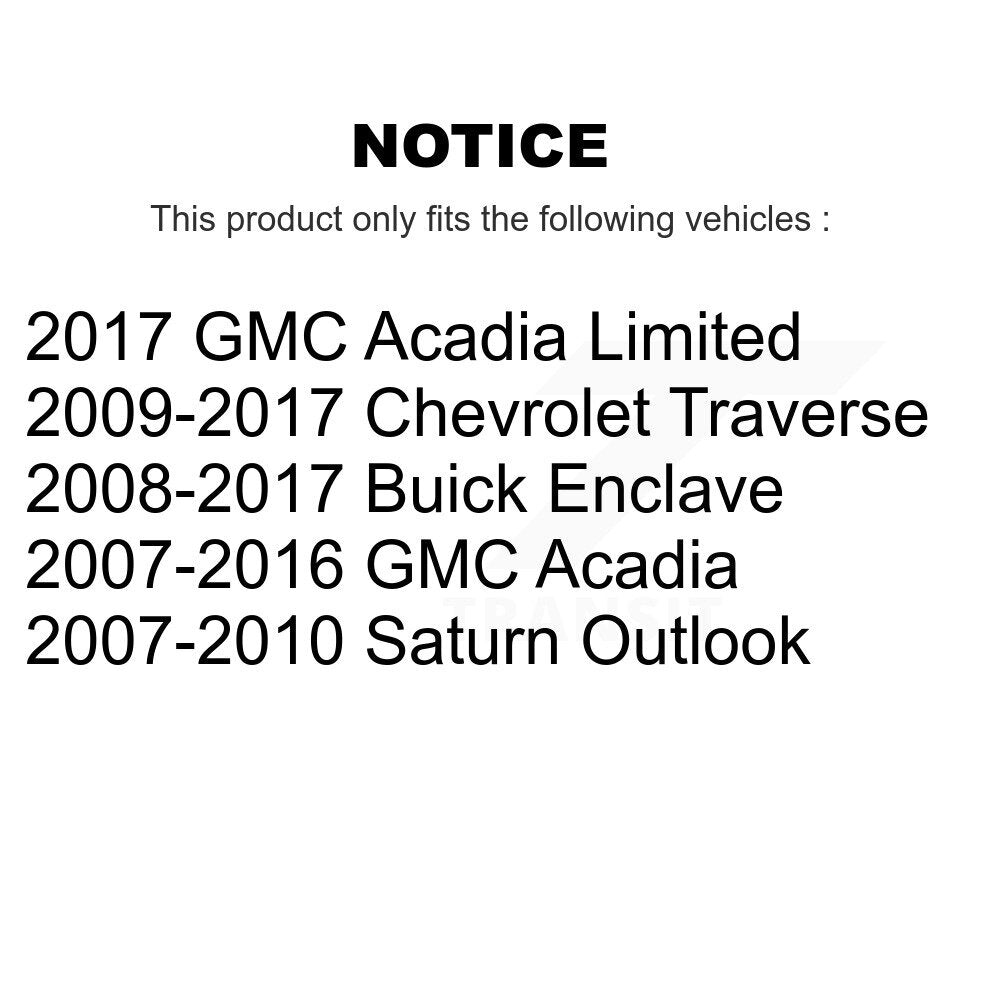 Front Rear Ceramic Brake Pad Kit For Chevrolet Traverse GMC Acadia Buick Enclave