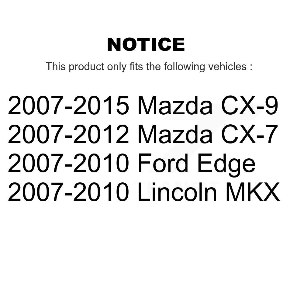 Front Rear Ceramic Brake Pads Kit For Ford Edge Mazda CX-9 CX-7 Lincoln MKX