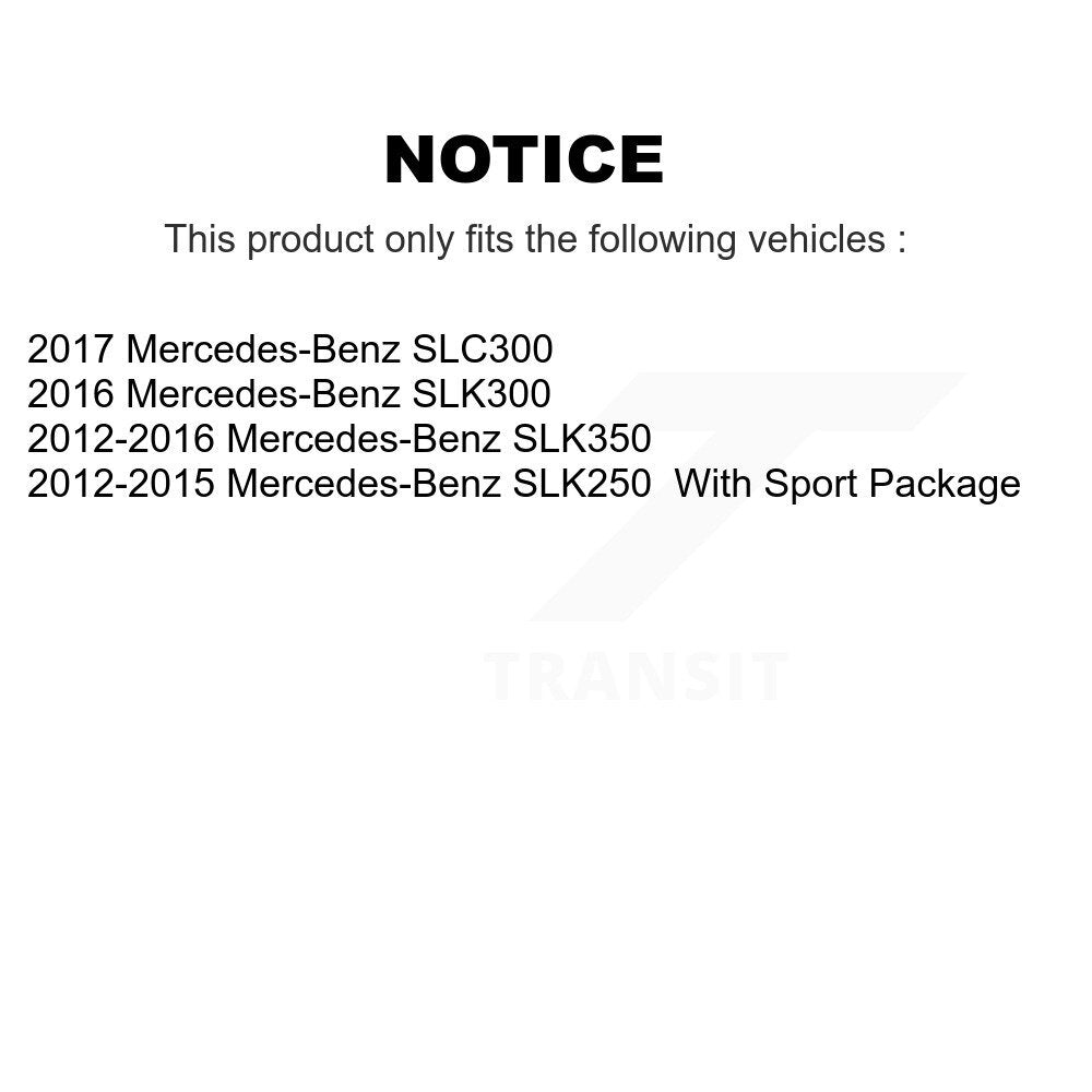 Front Rear Ceramic Brake Pads Kit For Mercedes-Benz SLK250 SLK350 SLK300 SLC300