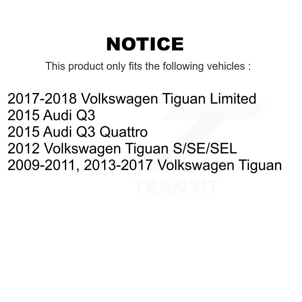 Front Rear Ceramic Brake Pads Kit For Volkswagen Tiguan Audi Q3 Limited Quattro