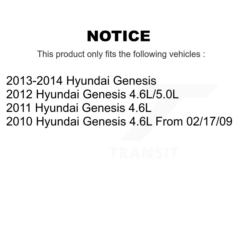 Front Rear Ceramic Brake Pads Kit For Hyundai Genesis