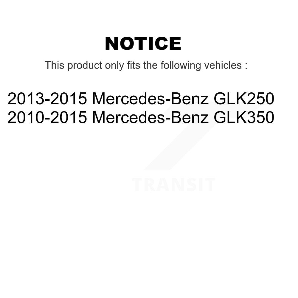 Front Rear Ceramic Brake Pads Kit For Mercedes-Benz GLK350 GLK250