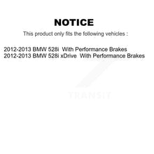 Load image into Gallery viewer, Front Rear Ceramic Brake Pads Kit For BMW 528i xDrive With Performance Brakes