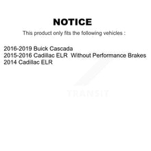 Charger l&#39;image dans la galerie, Front Rear Ceramic Brake Pads Kit For Buick Cascada Cadillac ELR