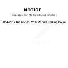 Charger l&#39;image dans la galerie, Front Rear Ceramic Brake Pads Kit For 14-17 Kia Rondo With Manual Parking