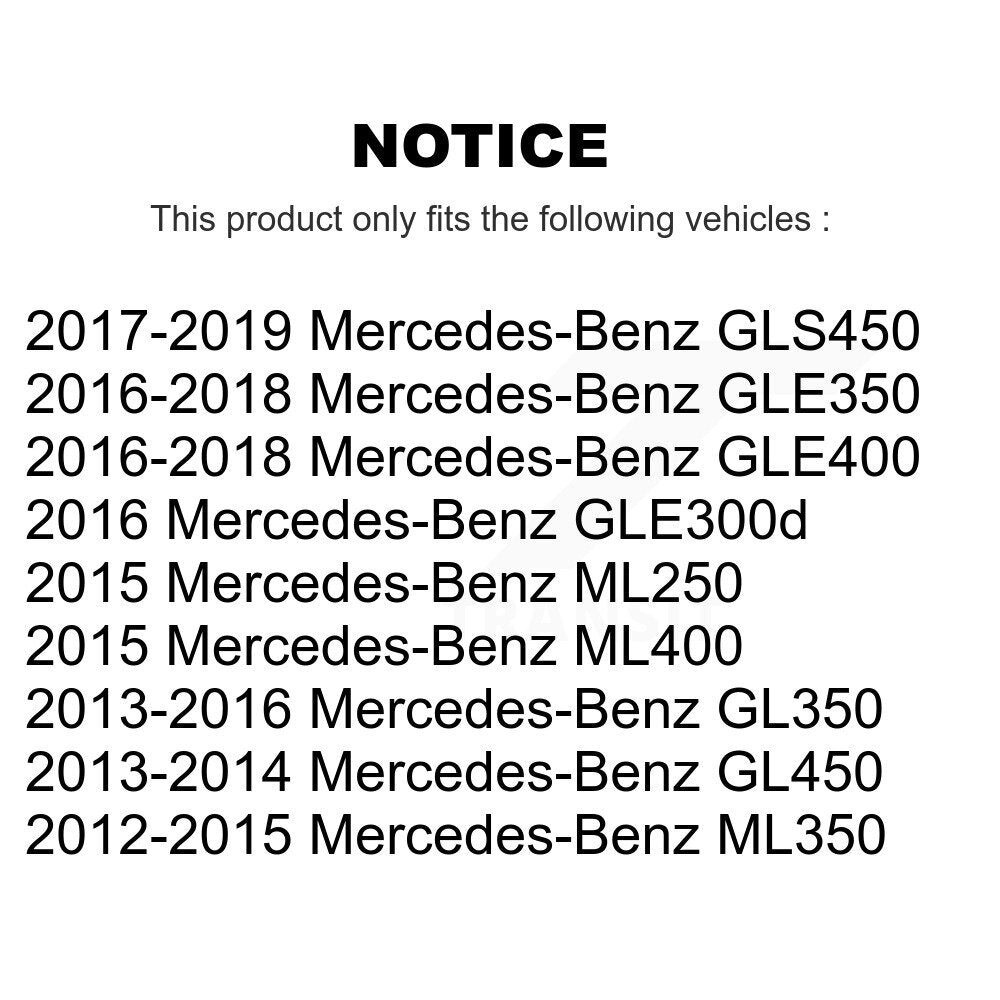 Front Rear Ceramic Brake Pads Kit For Mercedes-Benz ML350 GLE350 GLS450 GL450