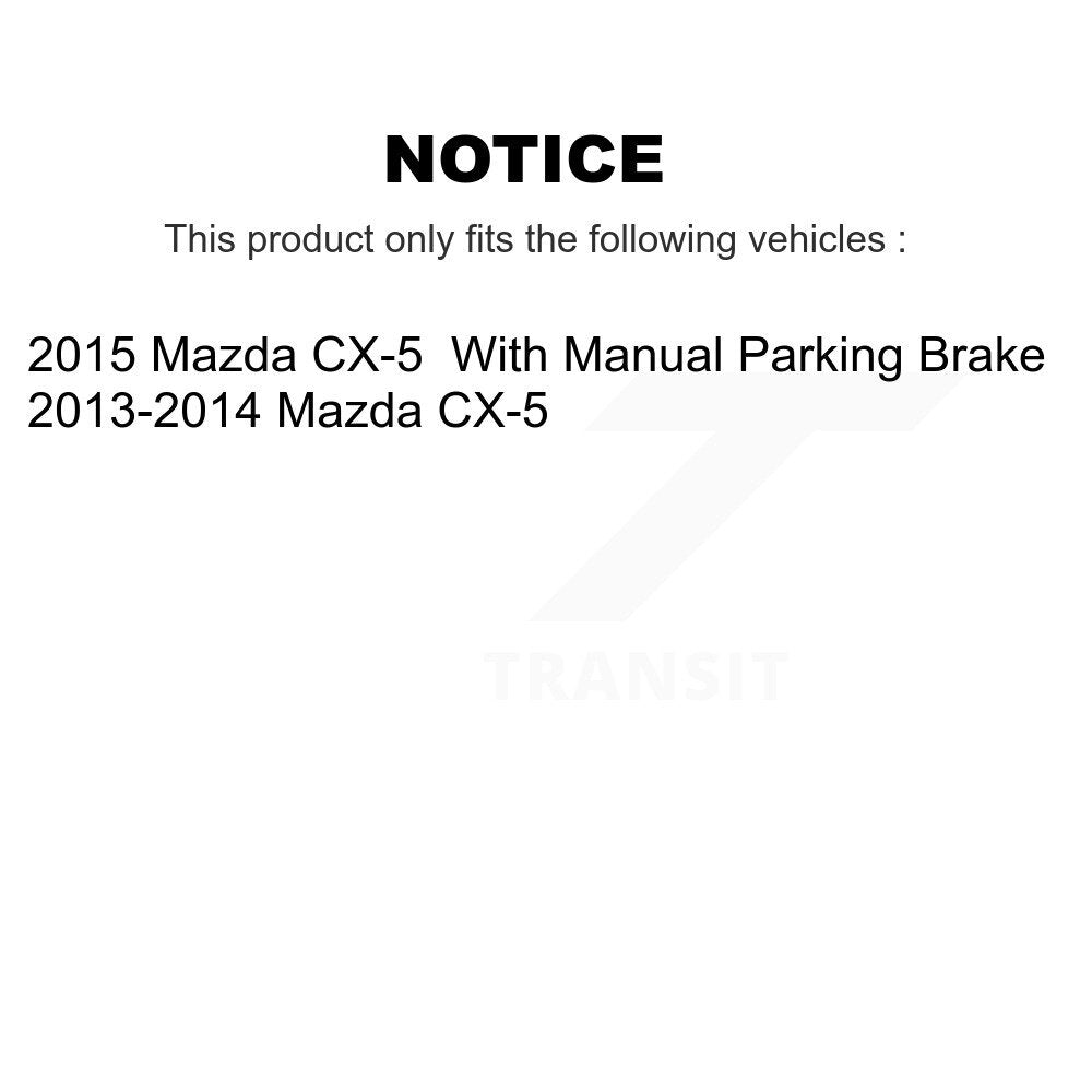 Front Rear Ceramic Brake Pads Kit For Mazda CX-5