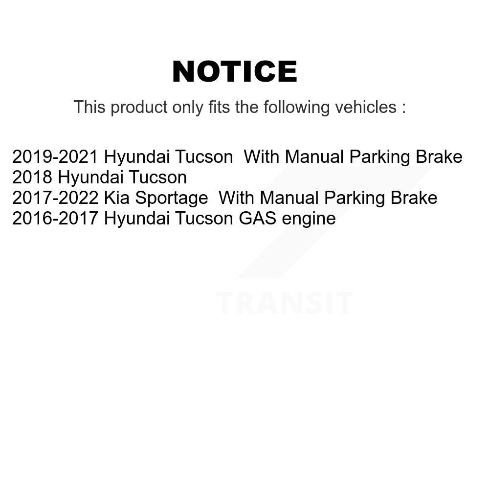 Front Rear Ceramic Brake Pads Kit For Hyundai Tucson Kia Sportage