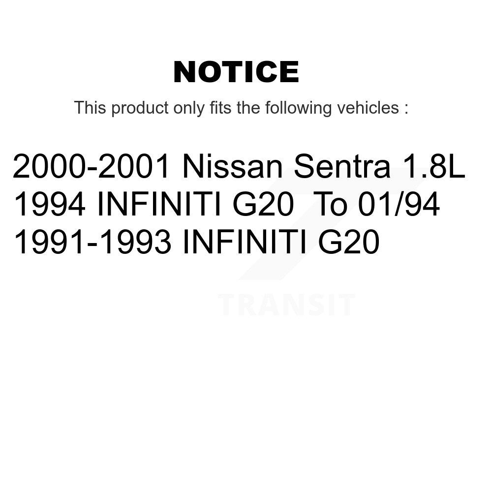 Front Rear Ceramic Brake Pads Kit For Nissan Sentra Infiniti G20 INFINITI