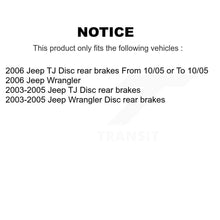 Load image into Gallery viewer, Front Rear Ceramic Brake Pads Kit For Jeep Wrangler TJ