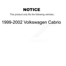 Charger l&#39;image dans la galerie, Front Rear Ceramic Brake Pads Kit For 1999-2002 Volkswagen Cabrio