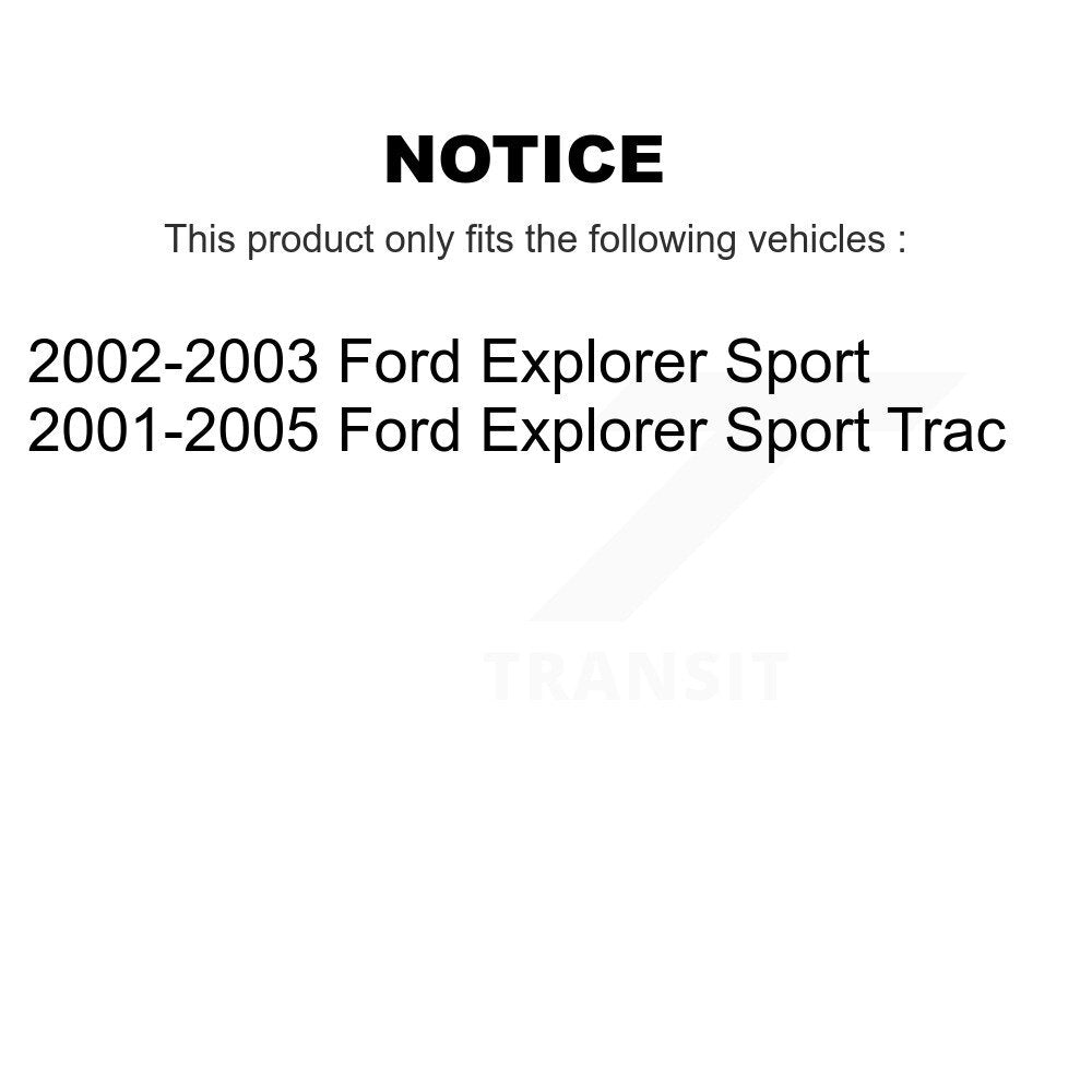 Front Rear Ceramic Brake Pads Kit For Ford Explorer Sport Trac