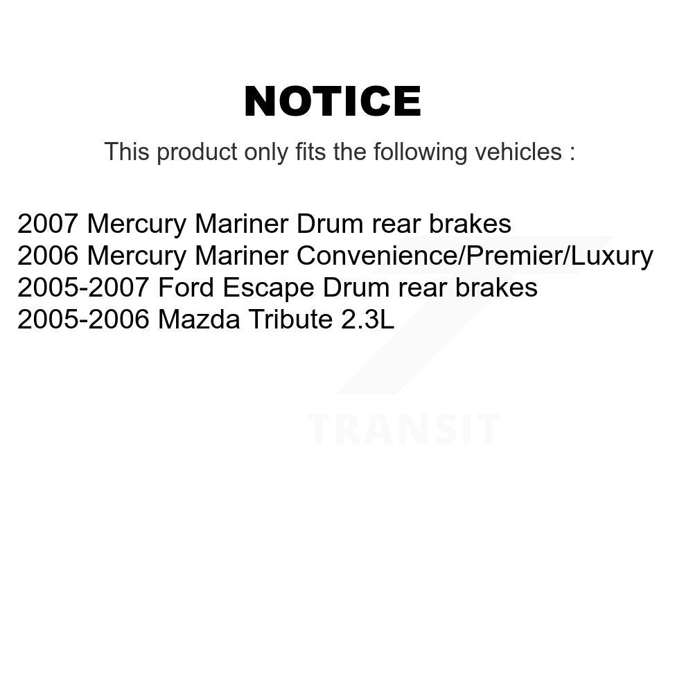 Front Rear Ceramic Brake Pads Kit For Ford Escape Mazda Tribute Mercury Mariner