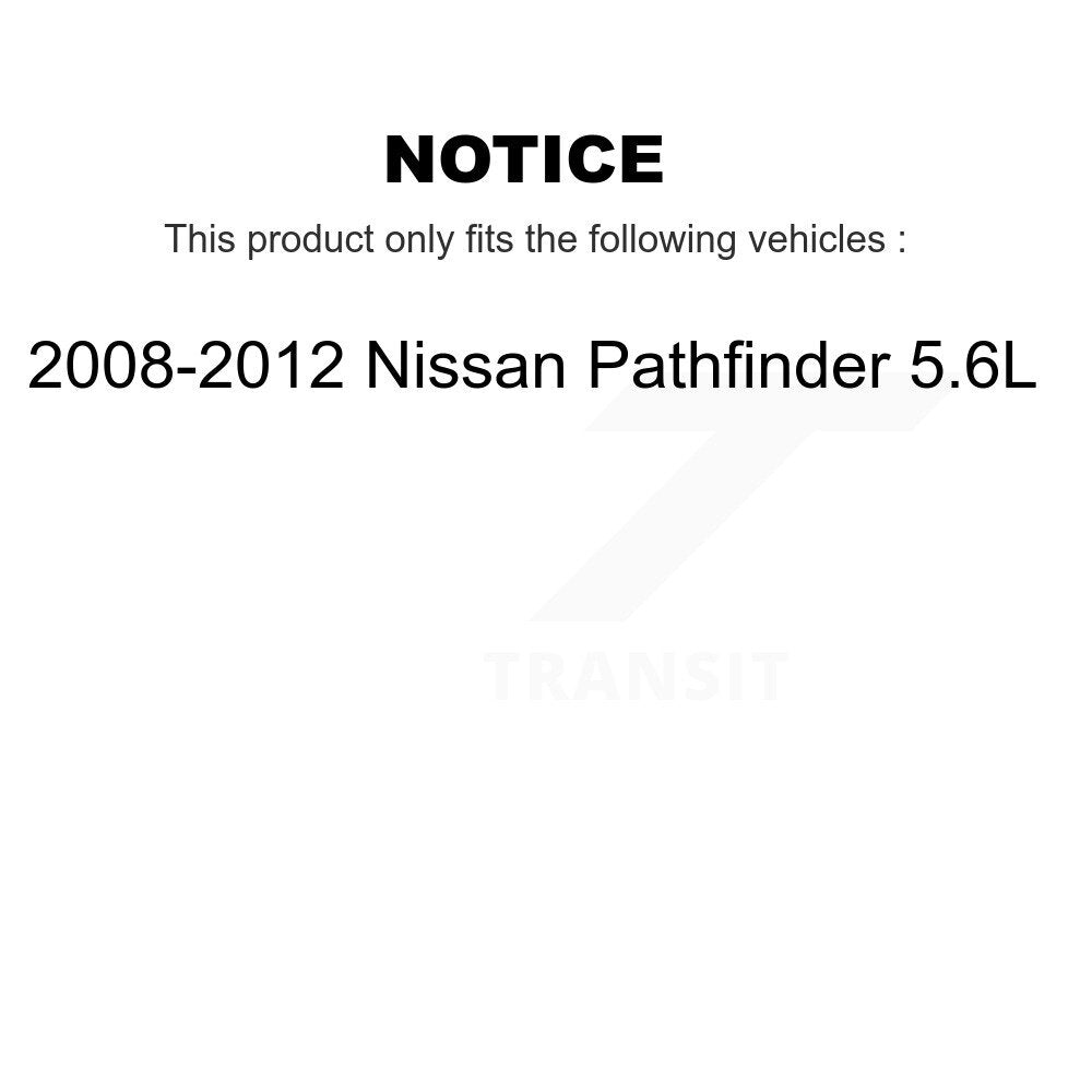 Front Rear Ceramic Brake Pads Kit For 2008-2012 Nissan Pathfinder 5.6L