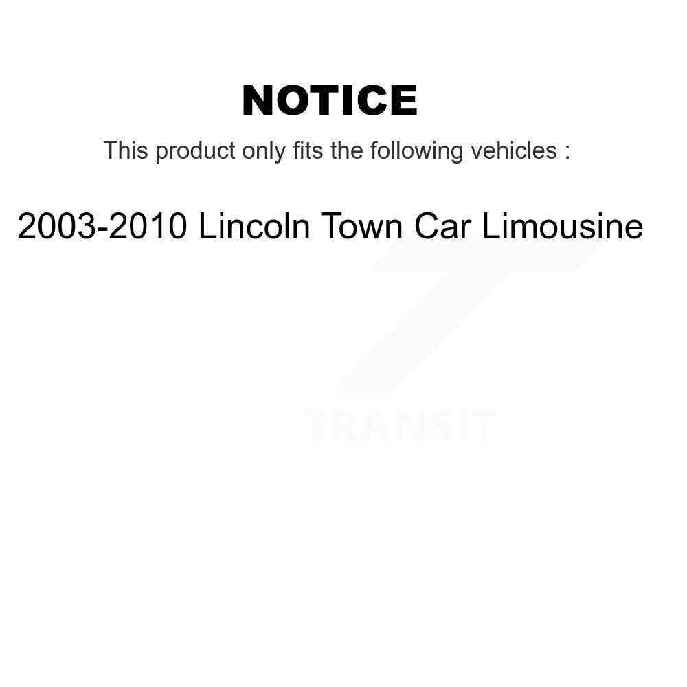 Front Rear Ceramic Brake Pads Kit For 2003-2010 Lincoln Town Car Limousine