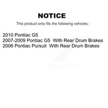 Charger l&#39;image dans la galerie, Front Rear Ceramic Brake Pads Kit For Pontiac G5 Pursuit