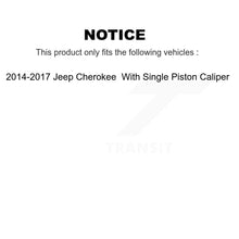 Charger l&#39;image dans la galerie, Front Rear Ceramic Brake Pads Kit For Jeep Cherokee With Single Piston Caliper