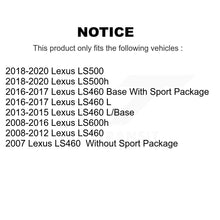 Charger l&#39;image dans la galerie, Front Rear Ceramic Brake Pads Kit For Lexus LS460 LS500 LS600h LS500h