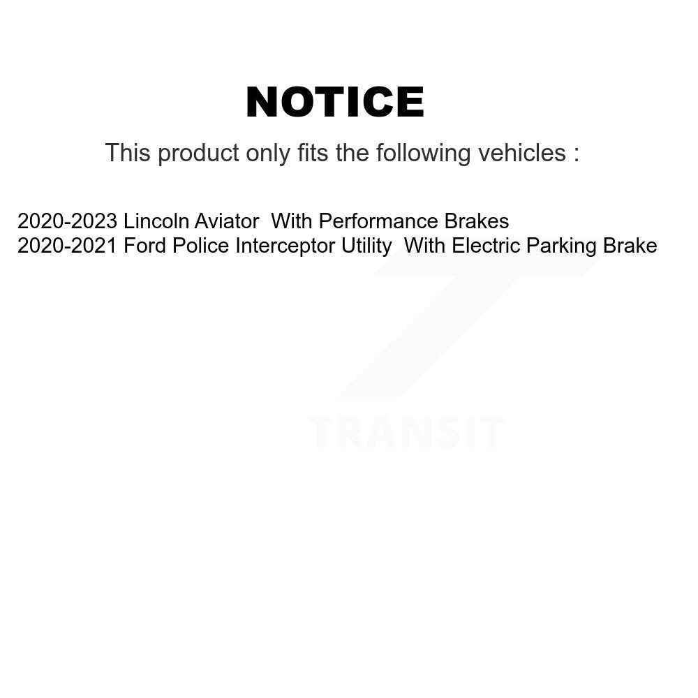 Front Rear Ceramic Brake Pads Kit For Lincoln Aviator Ford Police Interceptor