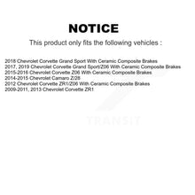 Load image into Gallery viewer, Front Rear Ceramic Brake Pads Kit For Chevrolet Corvette Camaro