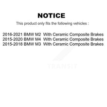 Charger l&#39;image dans la galerie, Front Rear Ceramic Brake Pads Kit For BMW M4 M3 M2 With Composite Brakes