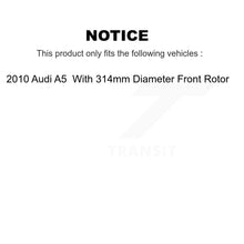 Load image into Gallery viewer, Front Rear Ceramic Brake Pads Kit For 2010 Audi A5 With 314mm Diameter Rotor