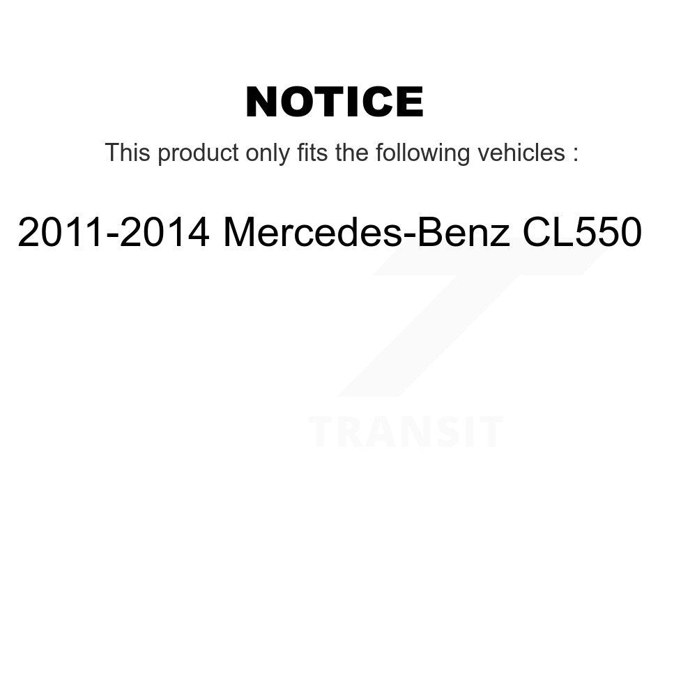 Front Rear Ceramic Brake Pads Kit For 2011-2014 Mercedes-Benz CL550