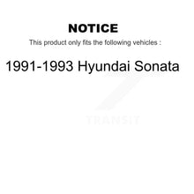 Charger l&#39;image dans la galerie, Front Rear Ceramic Brake Pads And Drum Shoes Kit For 1991-1993 Hyundai Sonata