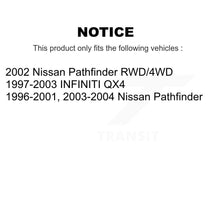 Load image into Gallery viewer, Front Rear Ceramic Brake Pads &amp; Drum Shoe Kit For Nissan Pathfinder Infiniti QX4