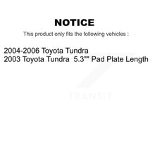 Charger l&#39;image dans la galerie, Front Rear Ceramic Brake Pads And Drum Shoes Kit For Toyota Tundra