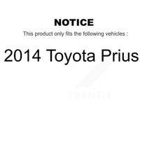 Charger l&#39;image dans la galerie, Front Rear Ceramic Brake Pads And Drum Shoes Kit For 2014 Toyota Prius