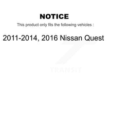 Charger l&#39;image dans la galerie, Front Rear Ceramic Brake Pads And Parking Shoes Kit For Nissan Quest