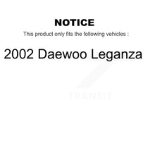 Charger l&#39;image dans la galerie, Front Rear Ceramic Brake Pads And Parking Shoes Kit For 2002 Daewoo Leganza